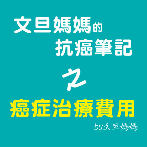 文旦媽媽的抗癌筆記之癌症治療費用