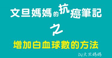 文旦媽媽的抗癌筆記之增加白血球的方法