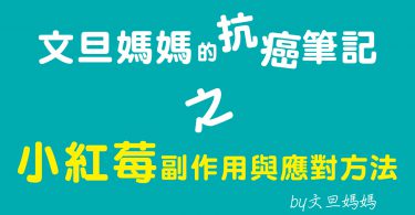 文旦媽媽的抗癌筆記之小紅莓副作用與應對方法