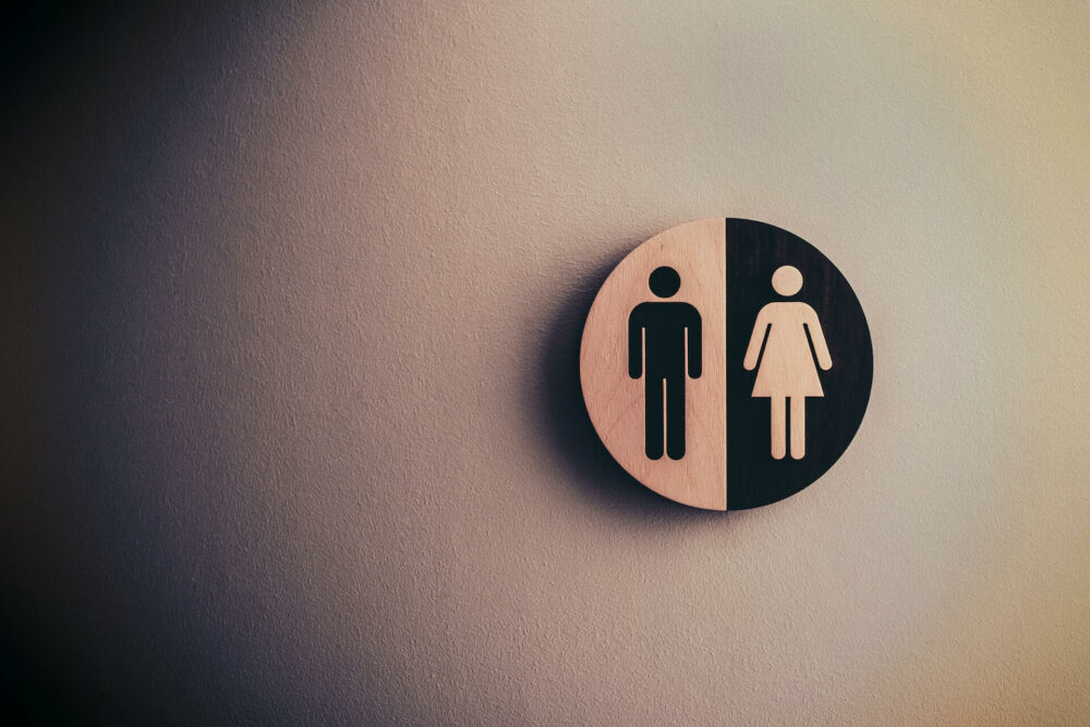 一個廁所的男女標誌